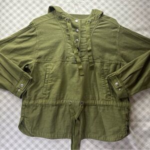 NWT American Eagle Outfitters Women's Small Green Hooded Army Military Jacket